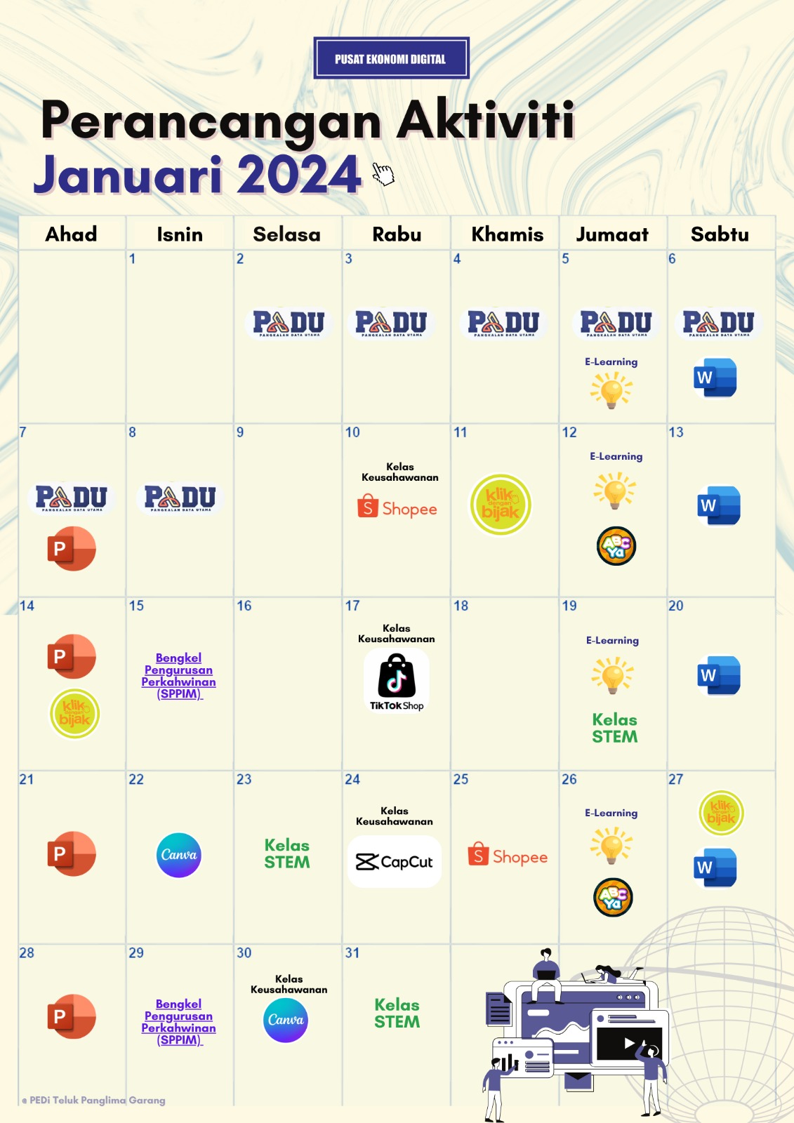 JADUAL AKTIVITI JANUARI 2024