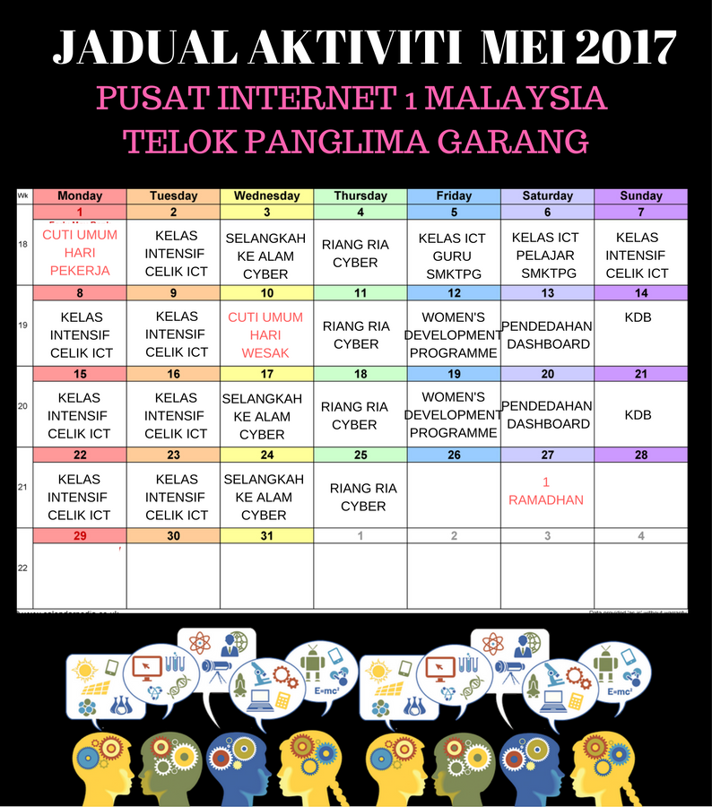 JADUAL AKTIVITI MAC 2017