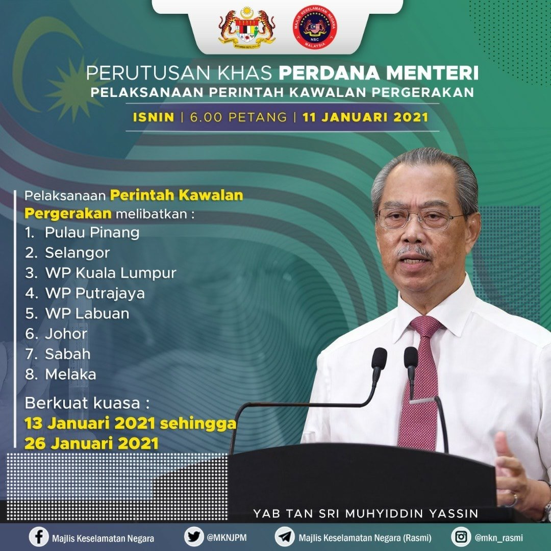 PERUTUSAN KHAS PERDANA MENTERI PELAKSANAAN PERINTAH KAWALAN PERGERAKAN PKP 2.0